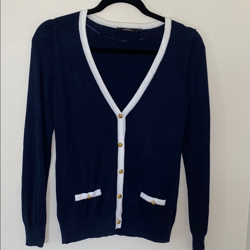 Button navy sweater by O’stin, S